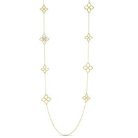 PRINCESS FLOWER NECKLACE WITH DIAMONDS