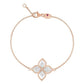 PRINCESS FLOWER BRACELET WITH DIAMONDS AND MOTHER OF PEARL