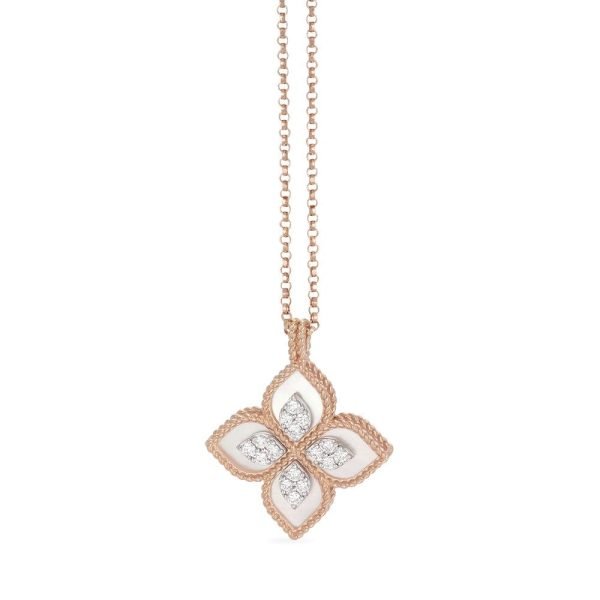 NECKLACE  MOTHER OF PEARL PRINCESS FLOWER