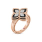 PRINCESS FLOWER RING WITH BLACK JADE AND DIAMONDS