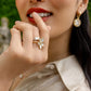 JASMINE RING WITH MOTHER OF PEARL DIAMONDS